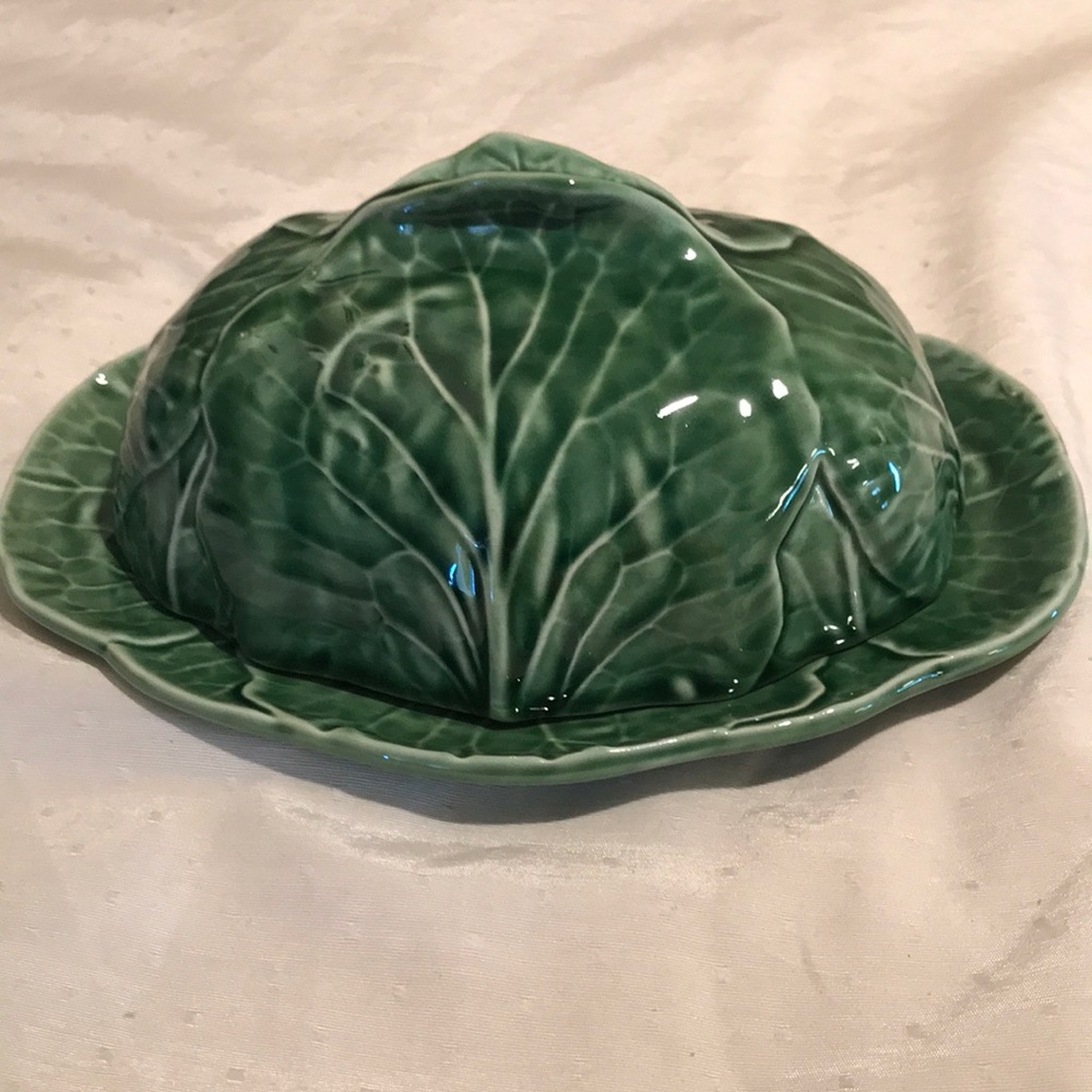 Bordallo Pinheiro Cabbage Butter Dish